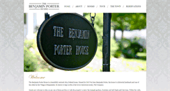 Desktop Screenshot of benjaminporterhouse.com